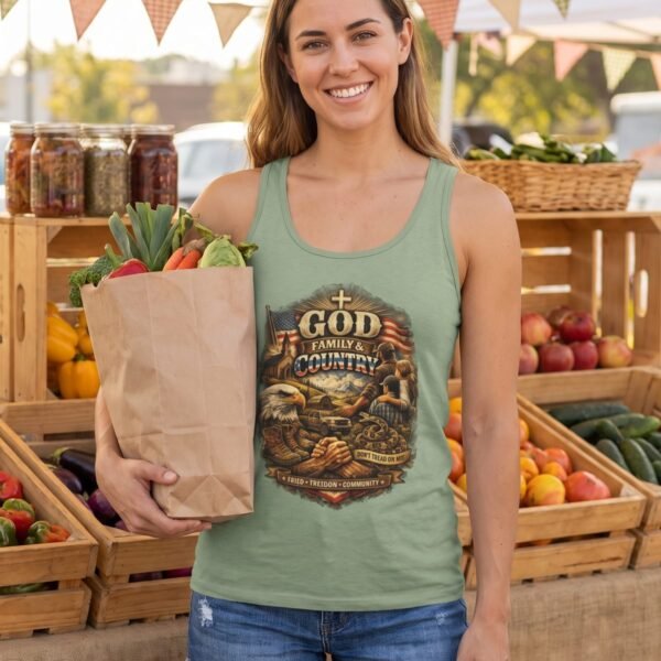 GOD FAMILY COUNTRY Unisex Tank